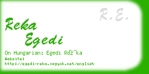 reka egedi business card